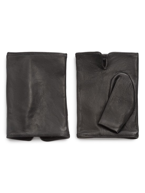 Перчатки без пальцев, митенки 