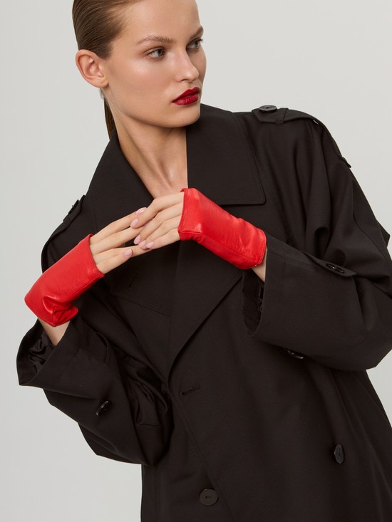 Перчатки без пальцев, митенки , фото №1